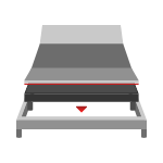 adjustable bed that can be used with existing frame