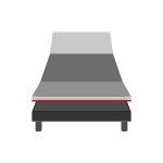 long single bed icon
